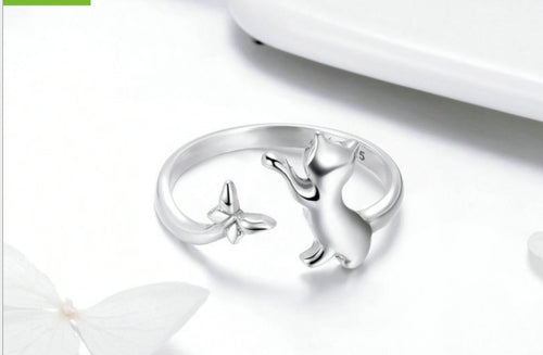 Purrfect Silver Cat Ring – Cute, Stylish, and Playful!